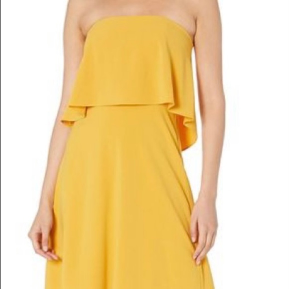Halston high low dress